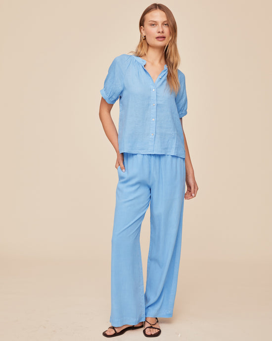 Print Your Post Short Sleeve Raglan Shirt - Tidal Blue View 2