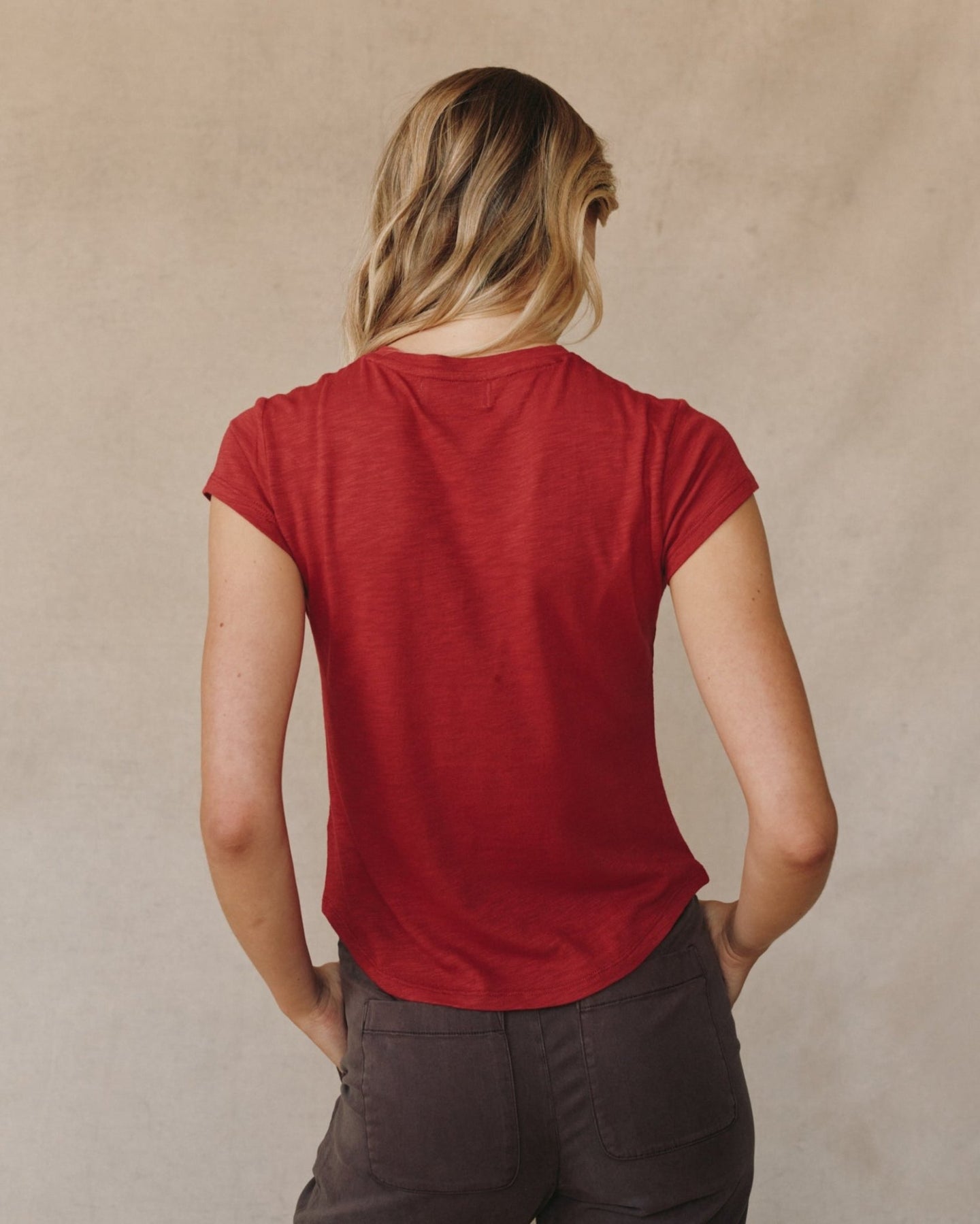 Print Your PostBaby Crew Tee - Ruby RedTops