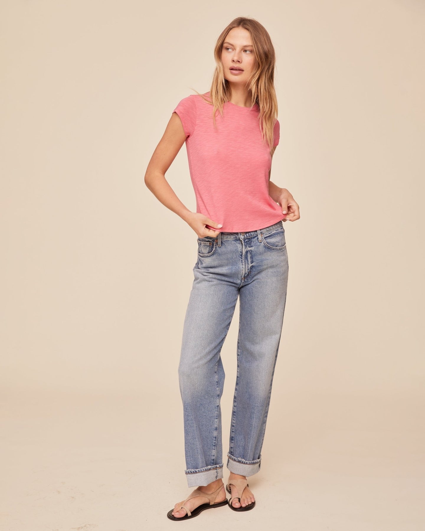 Print Your PostBaby Crew Tee - Spiced HibiscusTops