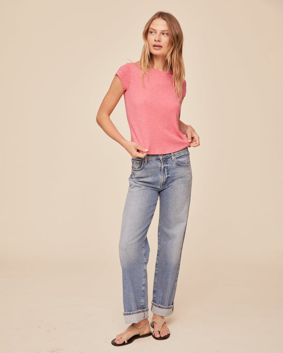 Print Your Post Baby Crew Tee - Spiced Hibiscus