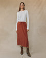 Print Your PostBack Slit Skirt - Autumn AmberSkirts