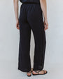 Print Your PostBeach Pant With Lattice Stripe - BlackPants