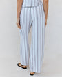 Print Your PostBeach Pant With Tassel Drawstring - Rosewood StripePants
