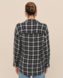 Print Your PostBoyfriend Button Down - Black & White PlaidTops