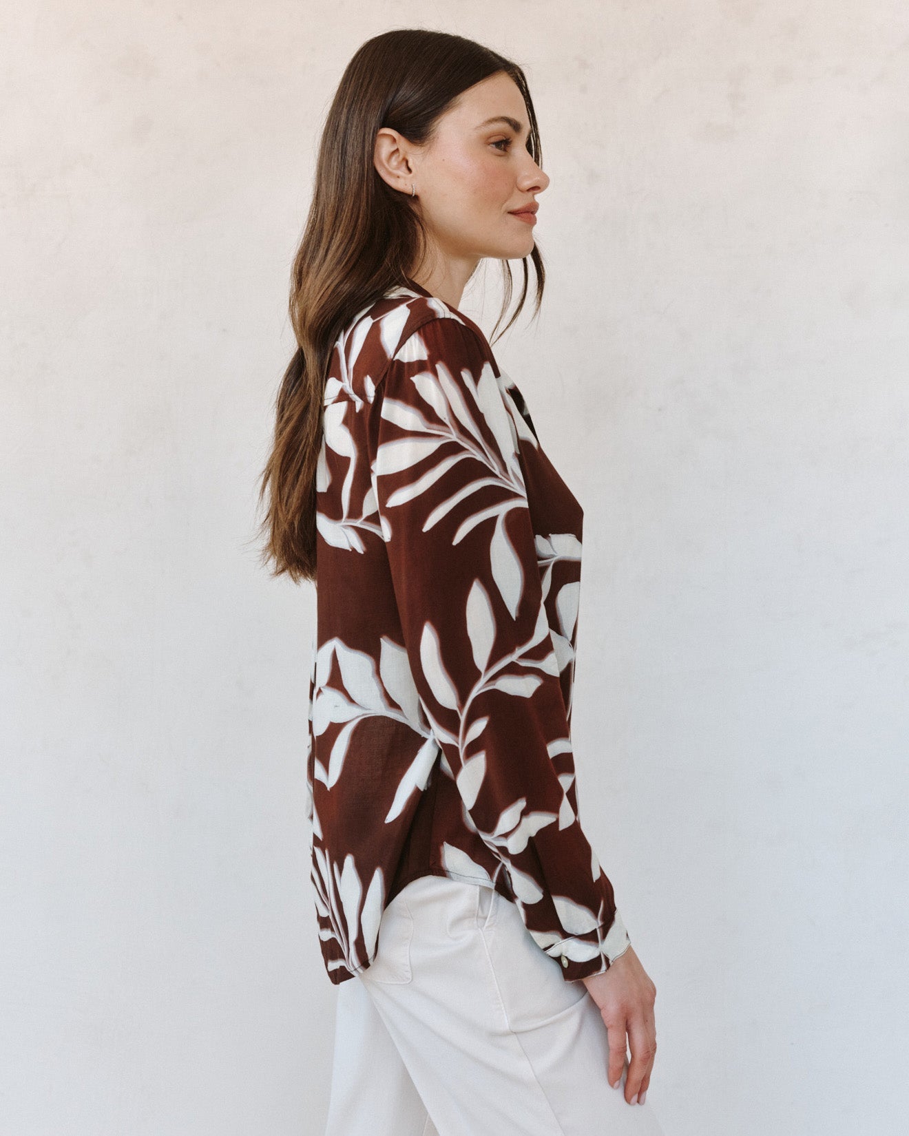 Print Your PostClassic Button Down - Botanical Blur PrintTops