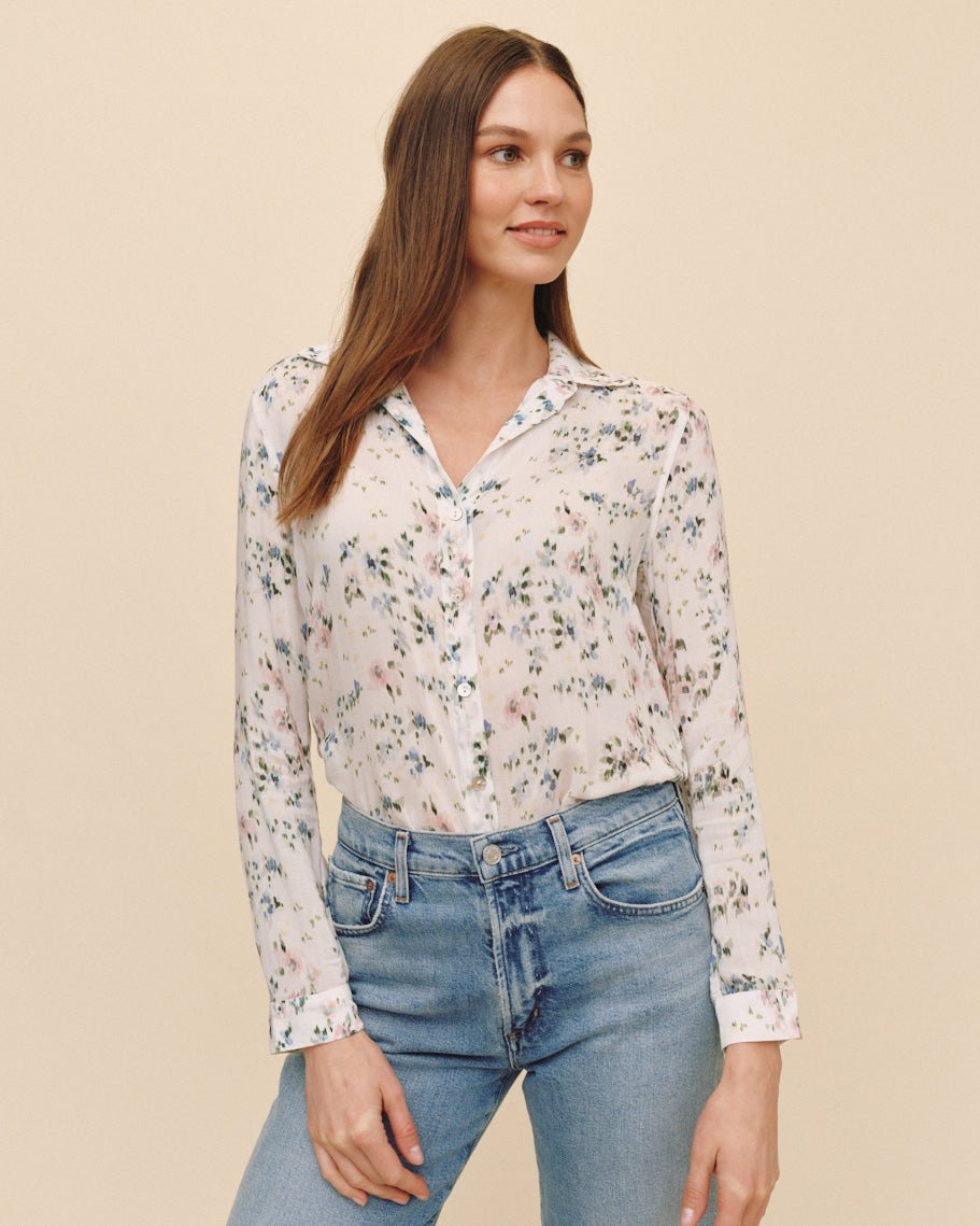 Print Your PostClassic Button Down - Painted Petals PrintTops