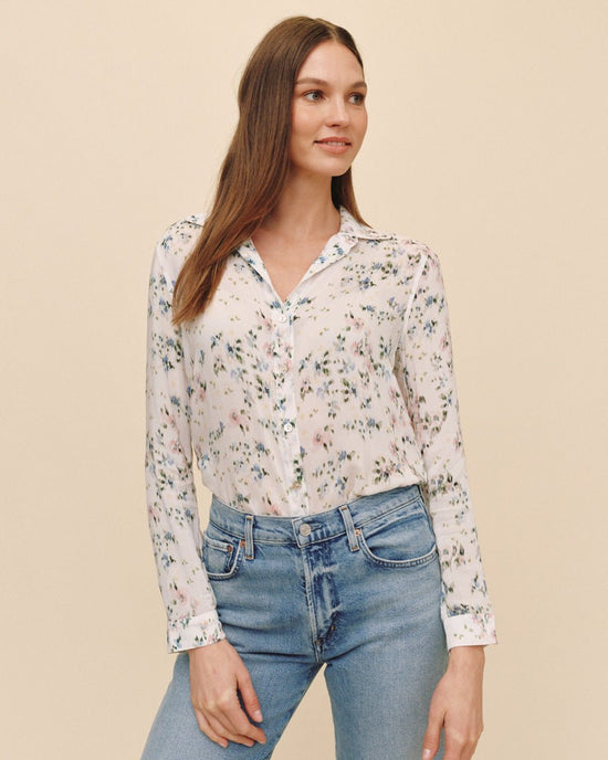 Print Your Post Classic Button Down - Painted Petals Print View 2
