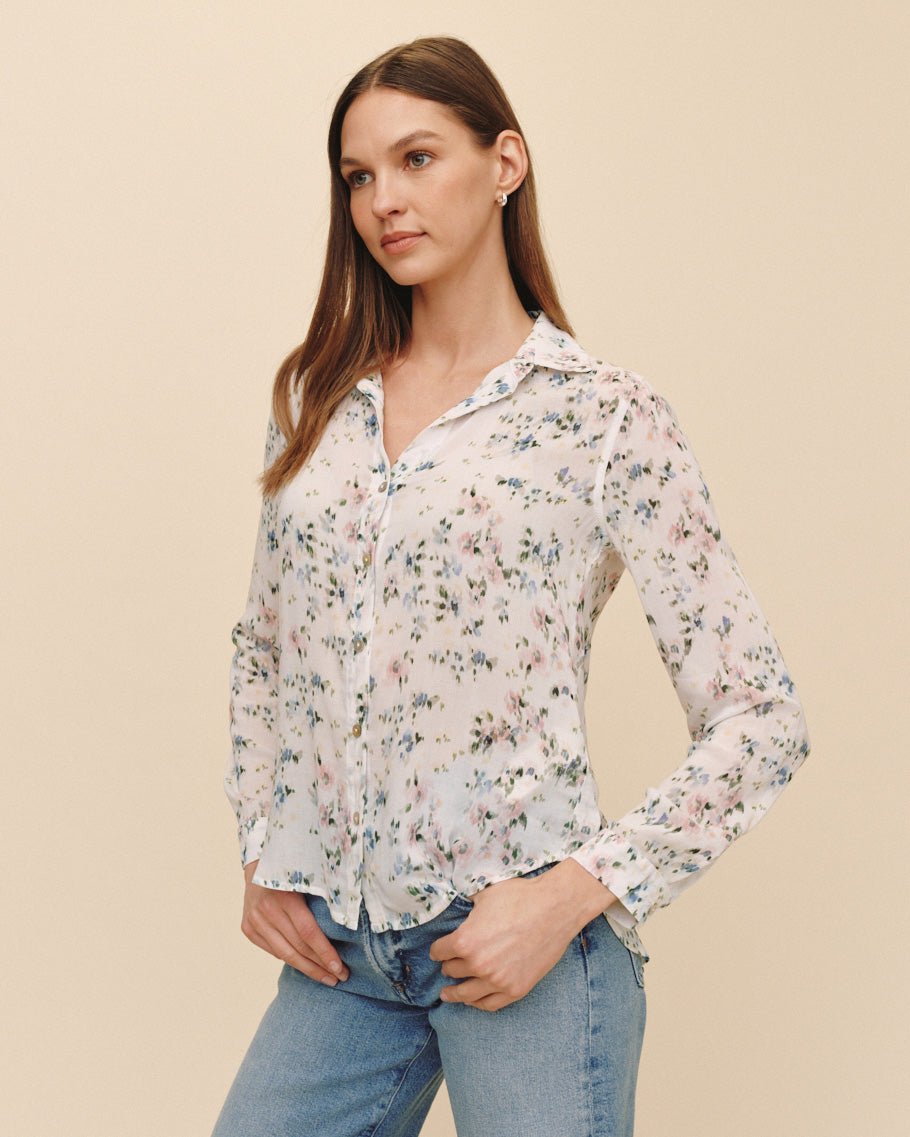 Print Your PostClassic Button Down - Painted Petals PrintTops