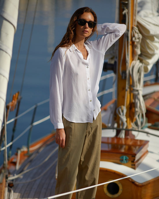 Print Your Post Classic Shadow Pinstripe Shirt - White