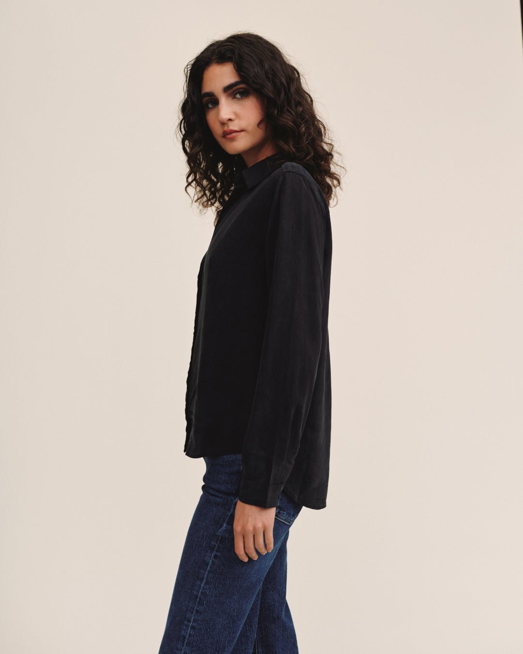 Print Your PostClassic Button Down - Vintage BlackTops