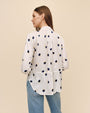 Print Your PostClean Split Back Button Down - Spring Dots PrintTops