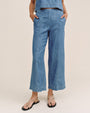 Print Your PostClean Waist Denim Pant - Island Blue WashPants