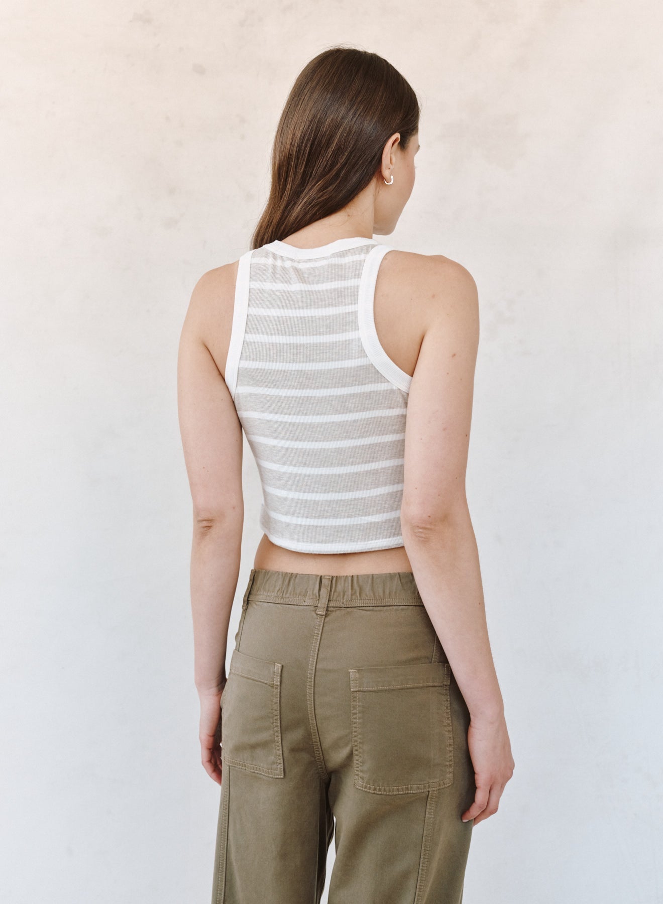 Print Your PostContrast Binding Tank - Sand StipeTops