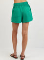 Print Your PostDouble Pleat Short - Aqua GreenShorts