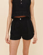 Print Your PostDouble Pleat Short - BlackShorts