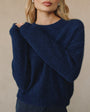 Print Your PostDrop Shoulder Sweater - Eclipse BlueSweaters