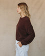 Print Your PostDrop Shoulder Sweater - Pinot NoirSweaters
