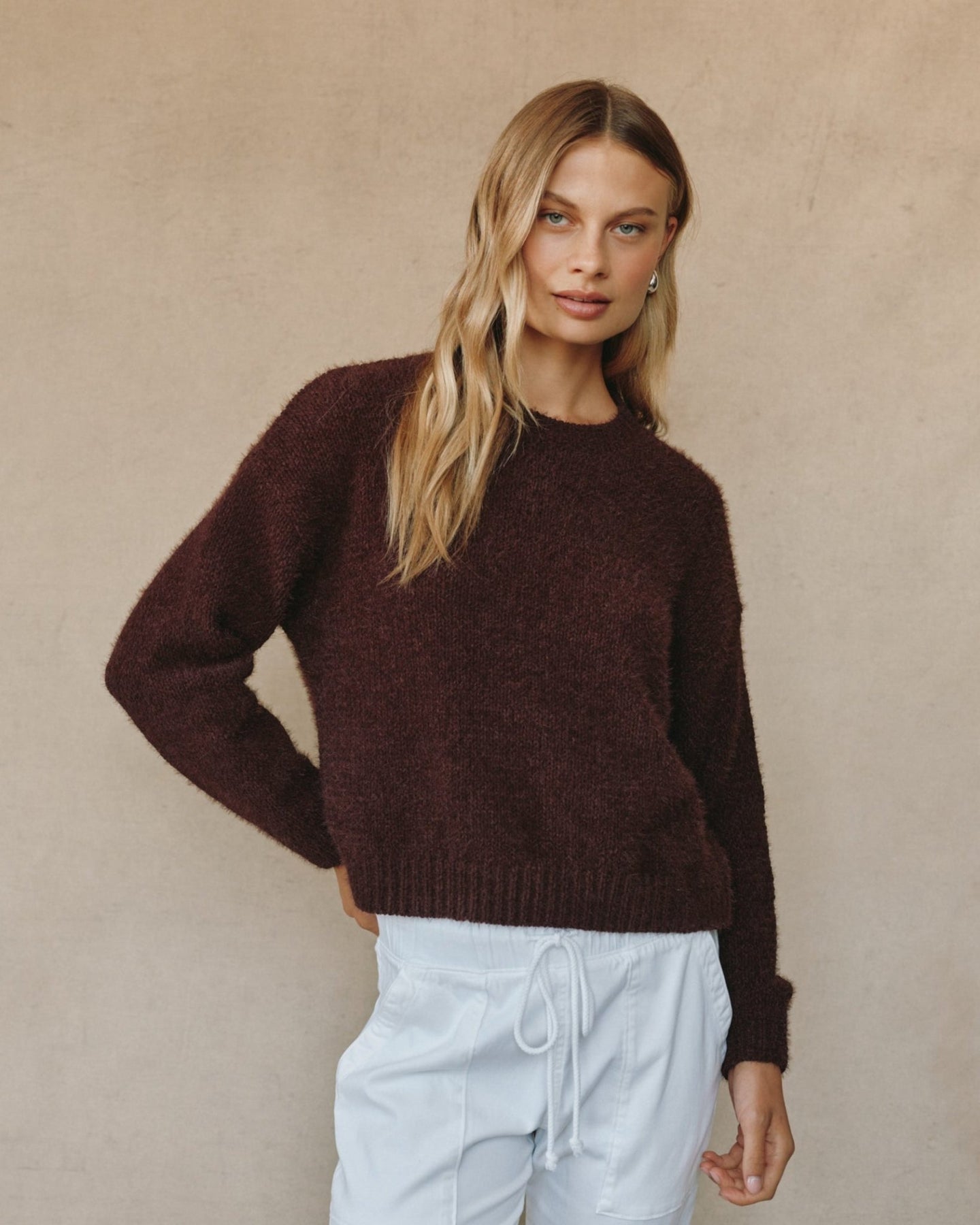 Print Your PostDrop Shoulder Sweater - Pinot NoirSweaters