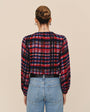 Print Your PostElastic Shirred Top - Winter Plaid PrintTops