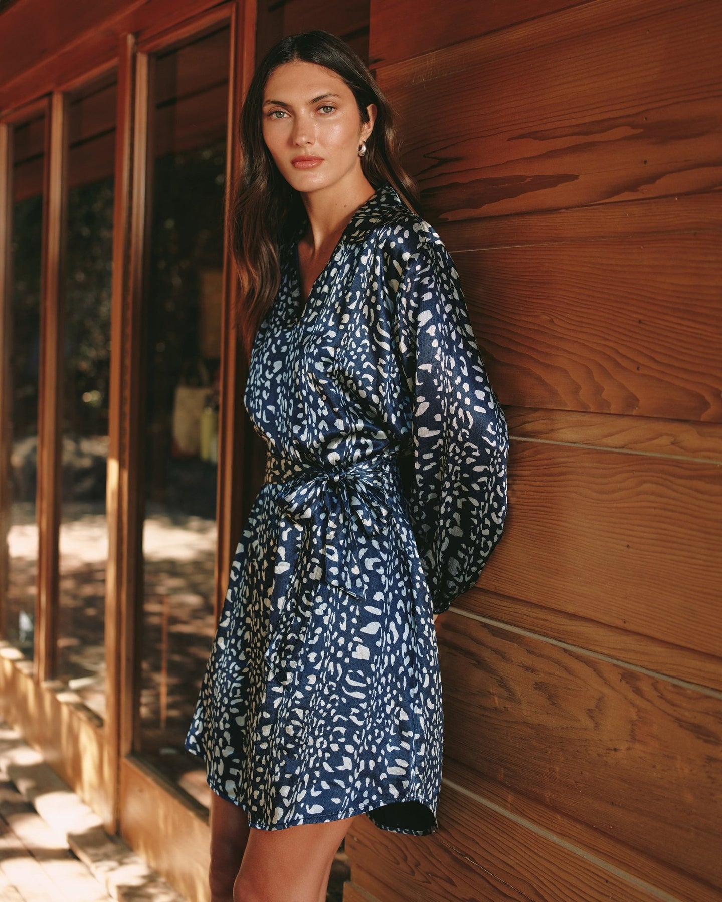 Print Your PostElastic Waist Tunic Dress - Arctic Animal PrintDresses