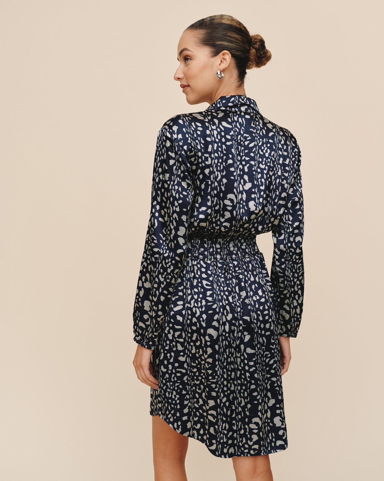 Print Your PostElastic Waist Tunic Dress - Arctic Animal PrintDresses