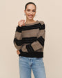 Print Your PostFitted Crew Sweater - Frappe StripeSweaters