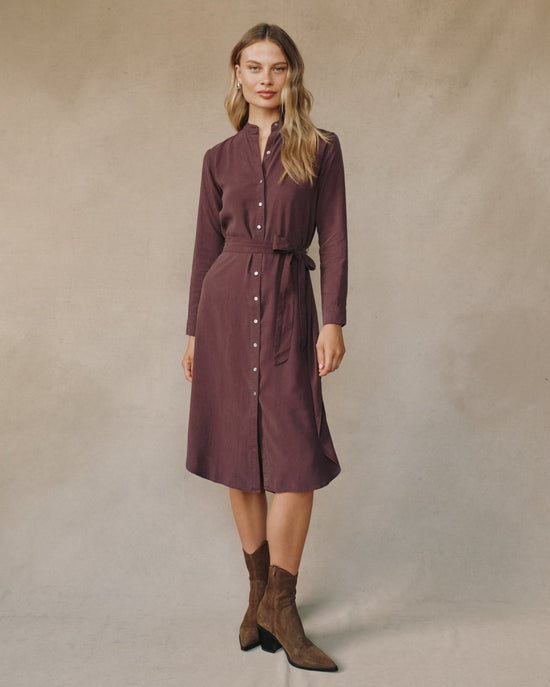 Print Your Post Flowy Hem Maxi Dress - Pinot Noir