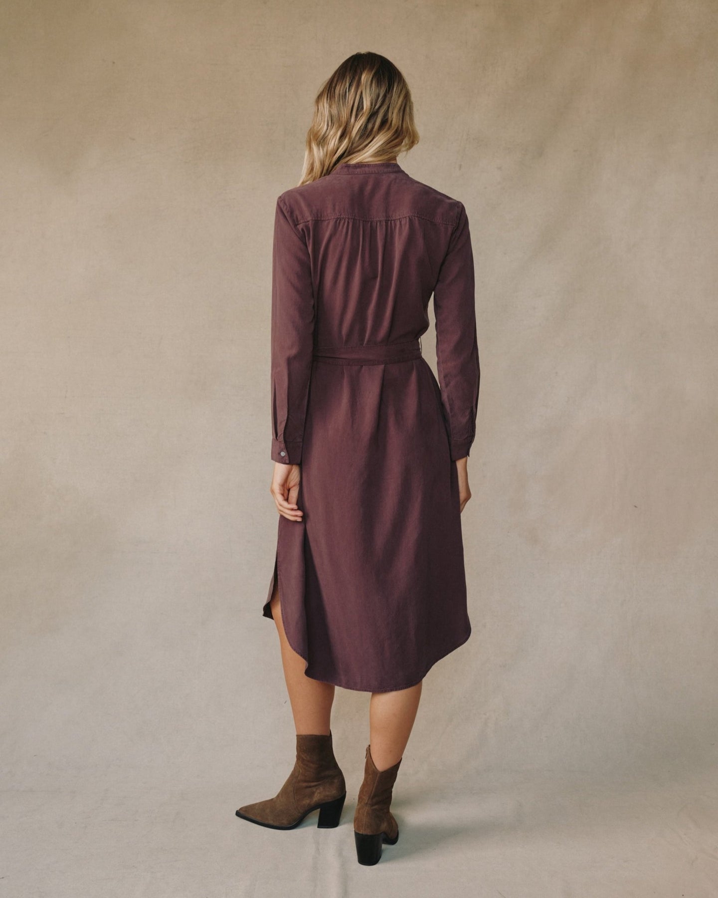 Print Your PostFlowy Hem Maxi Dress - Pinot NoirDresses