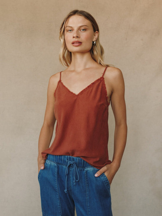 Print Your Post Frayed Cami - Autumn Amber View 2