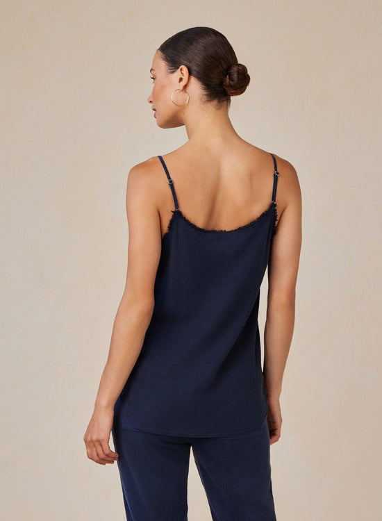 Print Your Post Frayed Tencel Cami - Endless Sea View 2