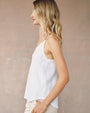 Print Your PostFrayed Tencel Cami - WhiteTops