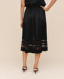 Print Your PostLace Inset Midi Skirt - BlackSkirts