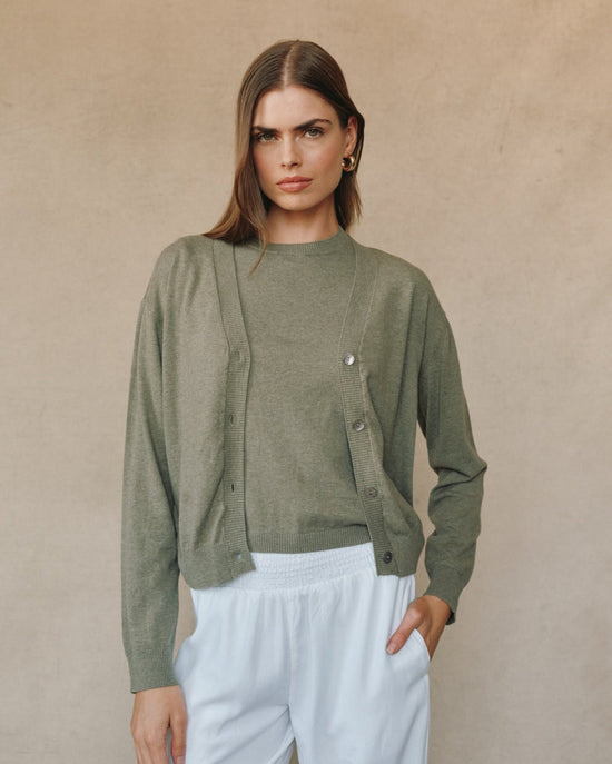 Print Your Post LightWeight Cardigan - Fernwood