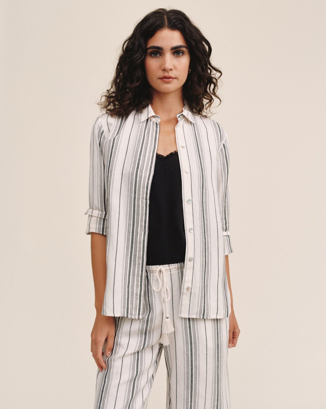 Print Your PostLong Sleeve Classic Shirt - Boardwalk StripeTops