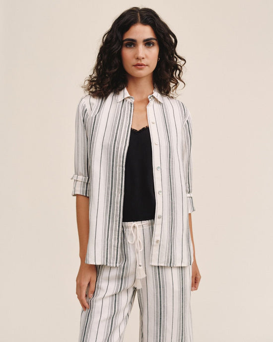 Print Your Post Long Sleeve Classic Shirt - Boardwalk Stripe View 2