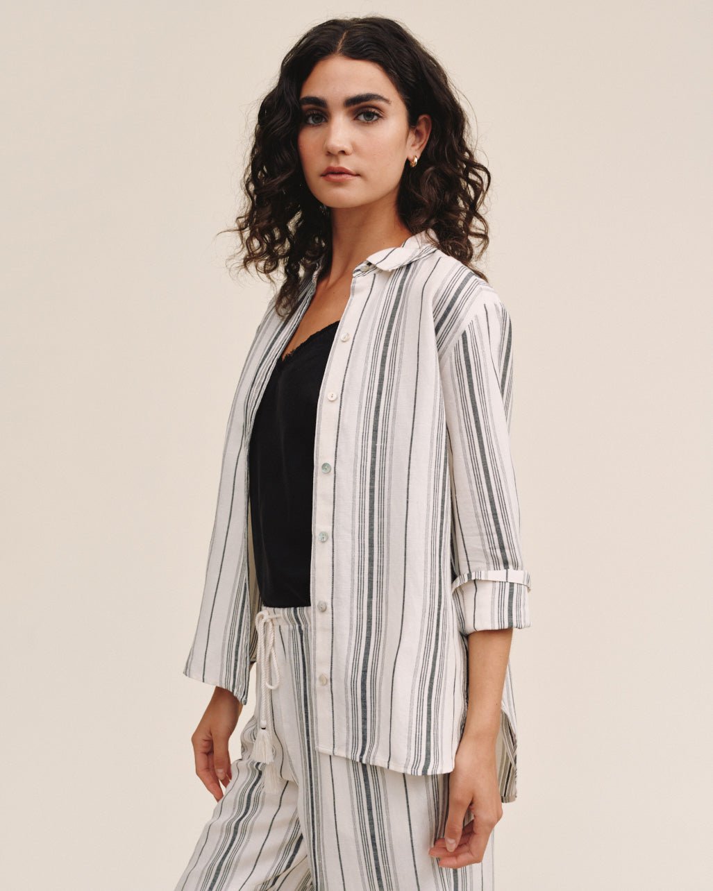 Print Your PostLong Sleeve Classic Shirt - Boardwalk StripeTops