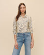 Print Your PostLong Sleeve Crop Shirt - Golden Meadow PrintTops