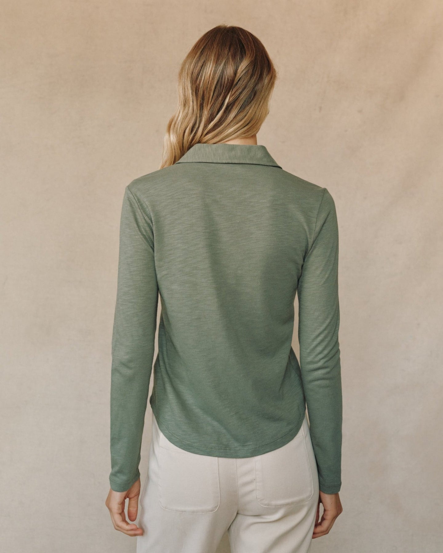 Print Your PostLong Sleeve Knit Button Down - FernwoodTops