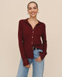 Print Your PostMixed Button Down - Cabernet RedTops