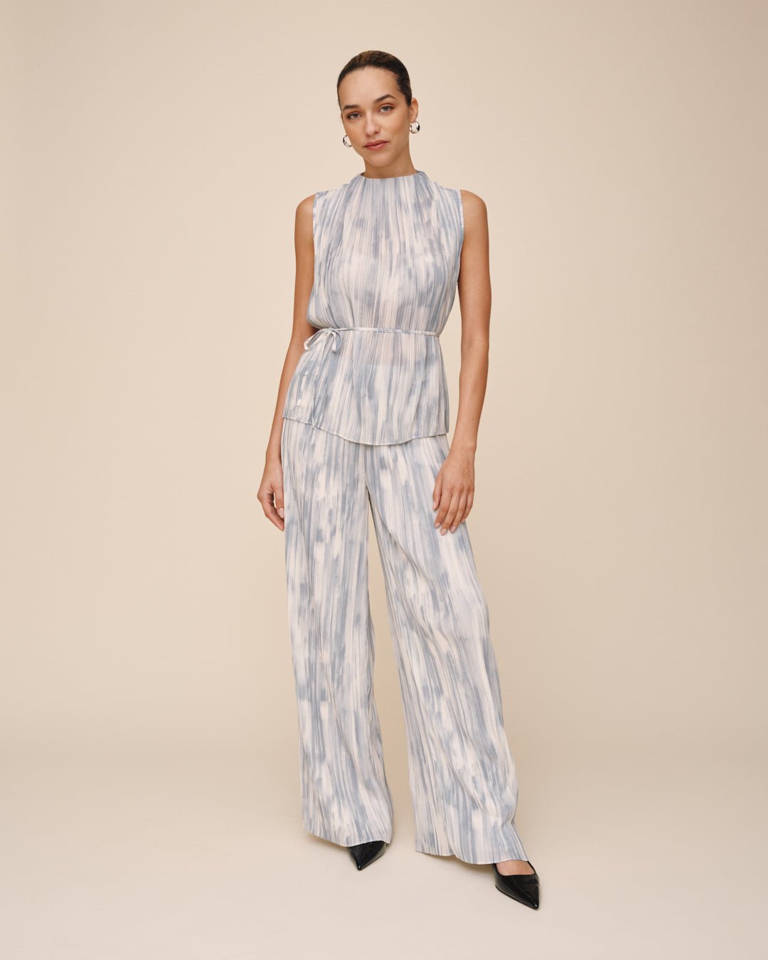 Print Your PostMock Neck Top - Painted SnowfallTops