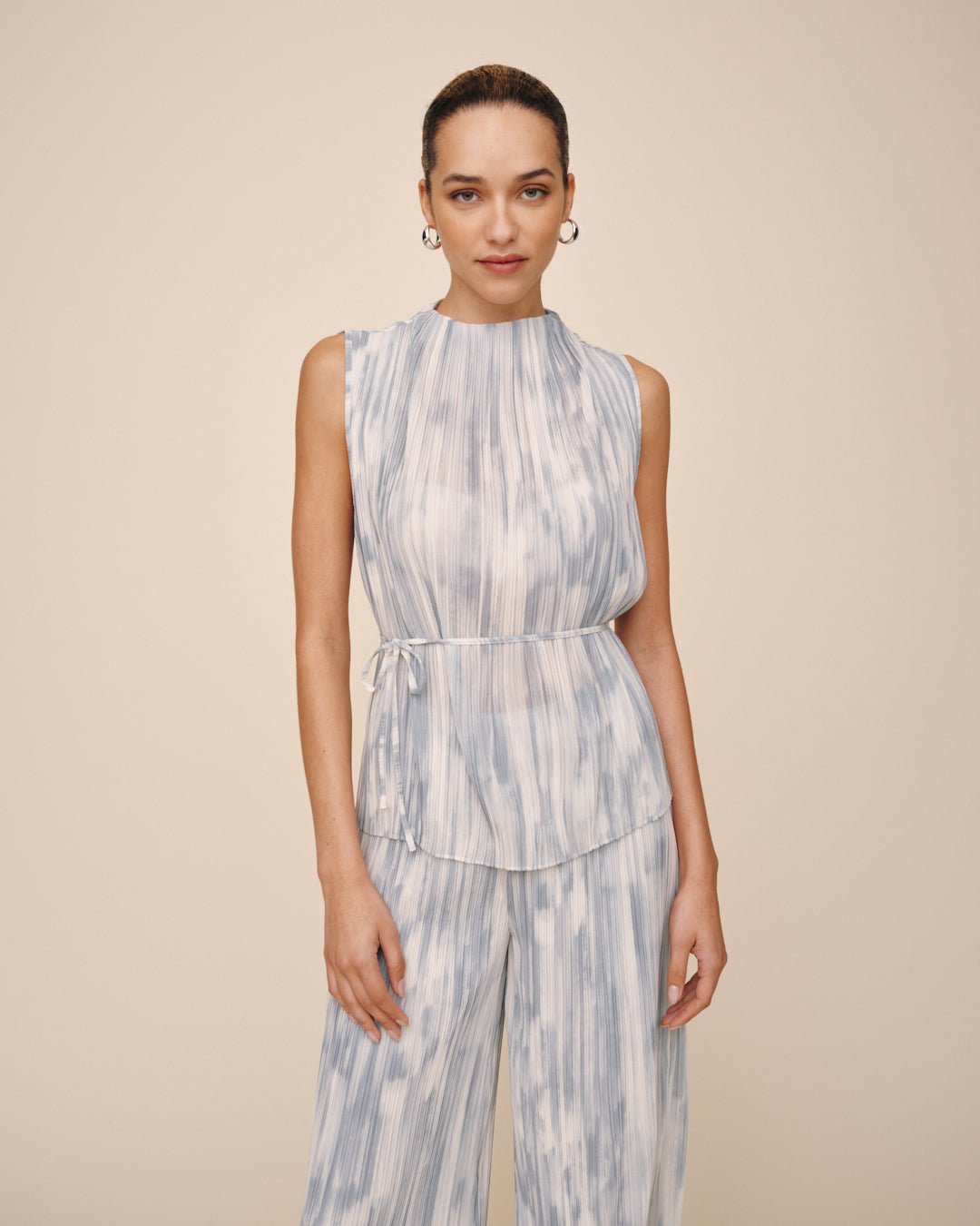 Print Your PostMock Neck Top - Painted SnowfallTops