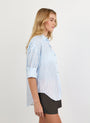 Print Your PostOversized Button Down - Tidal Blue StripeTops