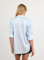 Print Your PostOversized Button Down - Tidal Blue StripeTops