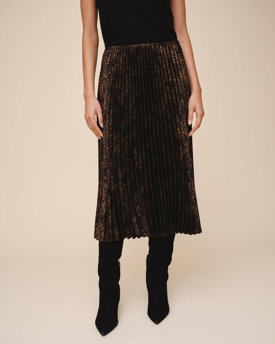 Print Your Post Pleated Skirt - Micro Leopard View 2