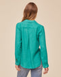 Print Your PostPocket Button Down - Aqua GreenTops