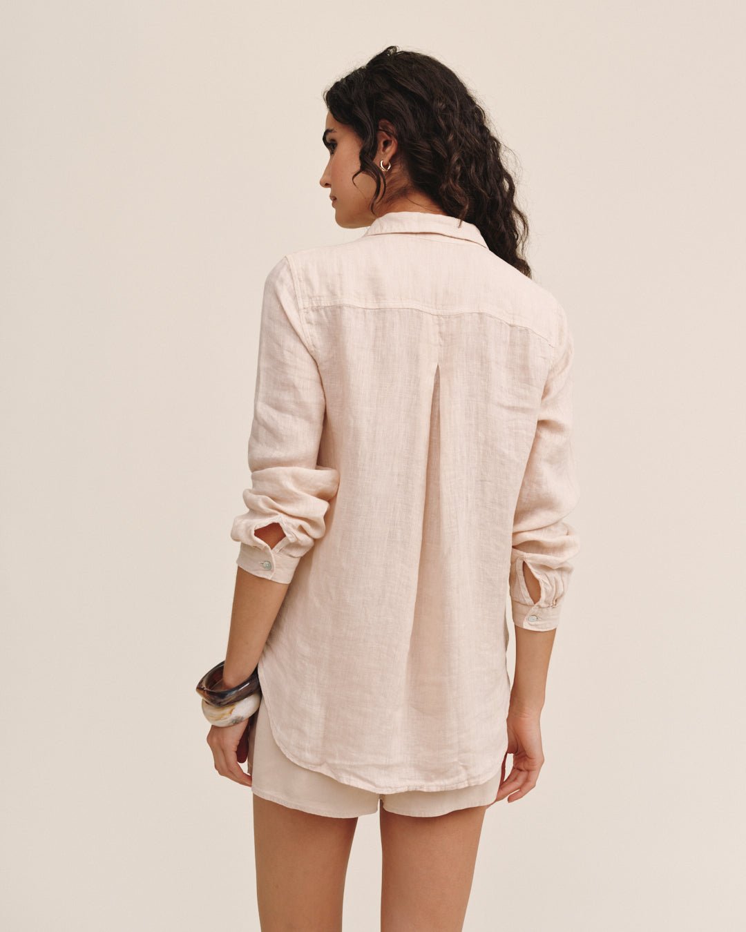 Print Your PostPocket Button Down - Linen SandTops