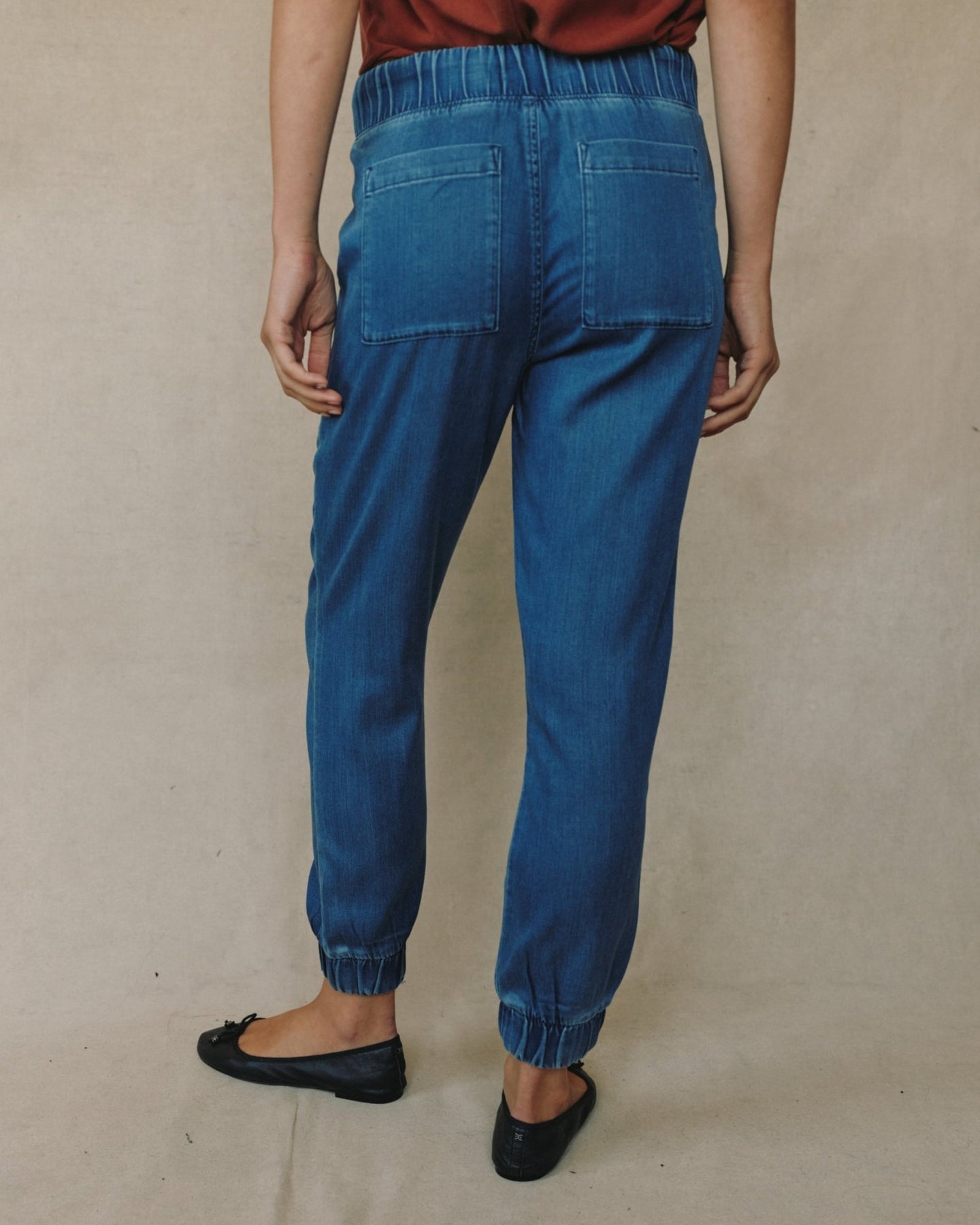 Print Your PostPocket Jogger - Indigo Spray WashJoggers