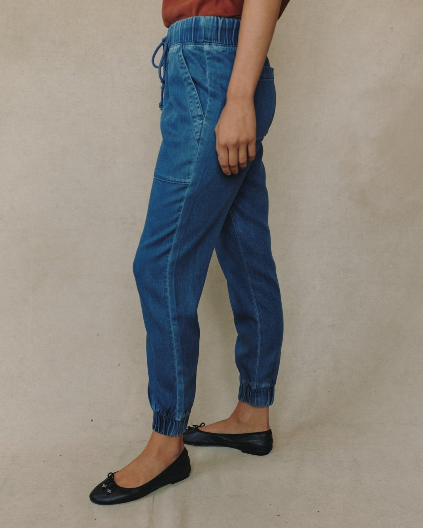 Print Your PostPocket Jogger - Indigo Spray WashJoggers