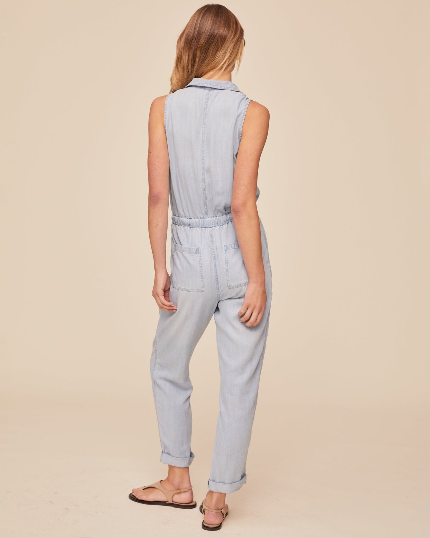 Print Your PostPocket Jumpsuit - Light Sunspray WashJumpsuits & Rompers