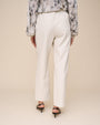Print Your PostPull On Elastic Waist Trouser - Winter WhitePants